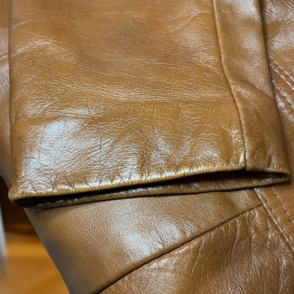 Vintage Men’s 1970’s Reed Sportswear Leather Coat Size L - Picture 13 of 14